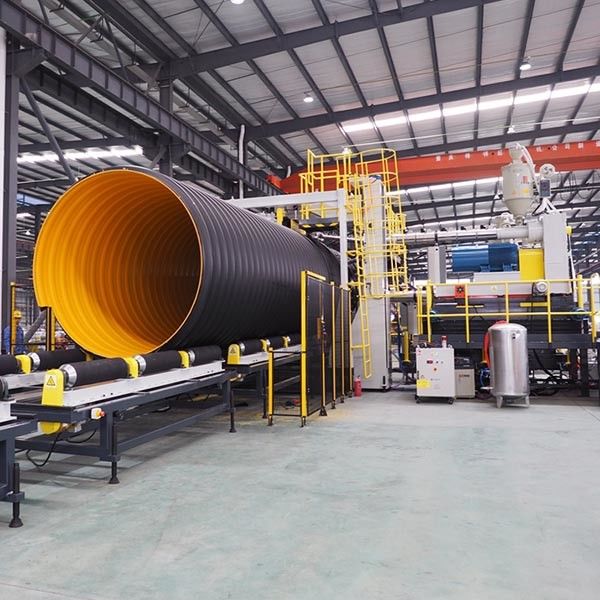 800Mpa corrugados conduzem a linha de produção estrutura espiral de SRPE 3200 milímetros