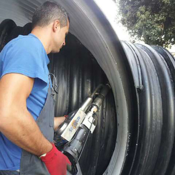 ASTM F2435 corrugados conduzem a linha de produção padrão de ISO de 3000mm CSA